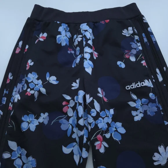 Adidas Girls Floral Printed Tricot Joggers size M (10/12) - Picture 7 of 16